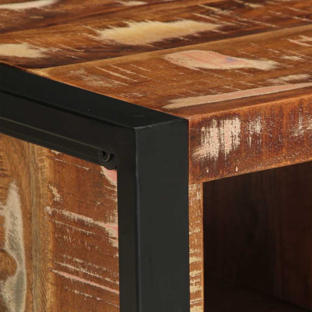 Couchtisch 90x50x36 cm Raues Massivholz Mango