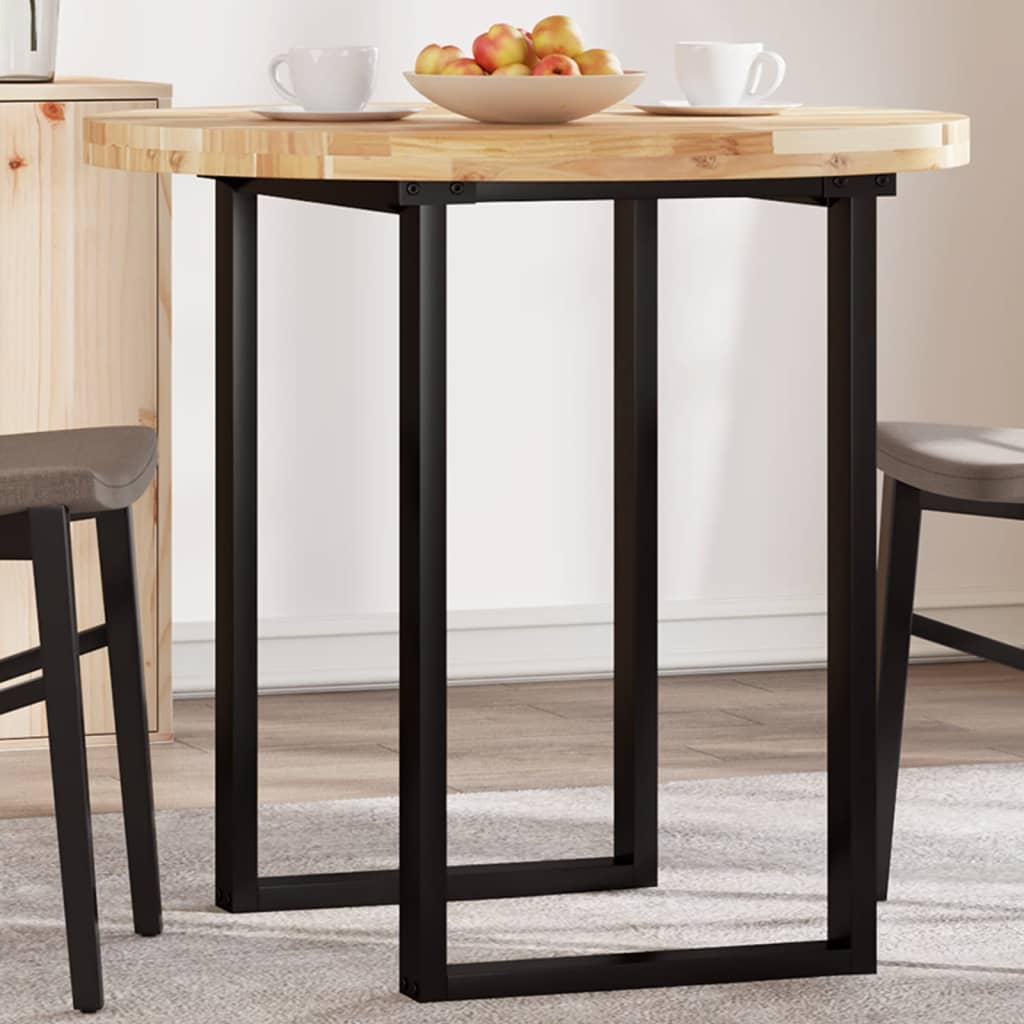Tischplatte Rund Ø40x2 cm Massivholz Akazie