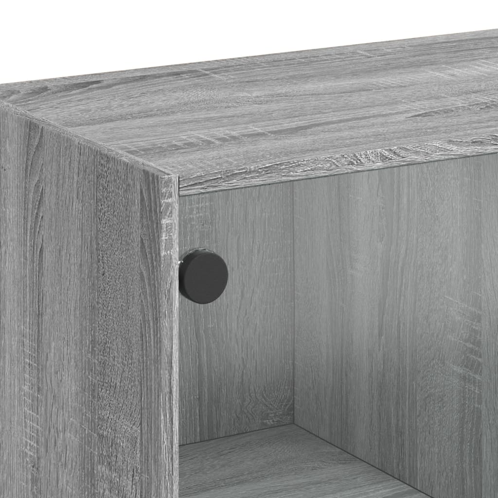 Bücherregal mit Türen Weiß 136x37x109 cm Holzwerkstoff