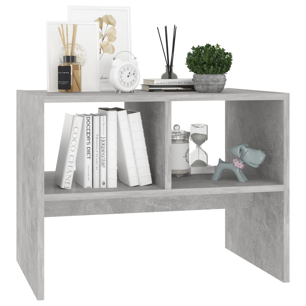 Beistelltisch Grau 60x40x45 cm Holzwerkstoff