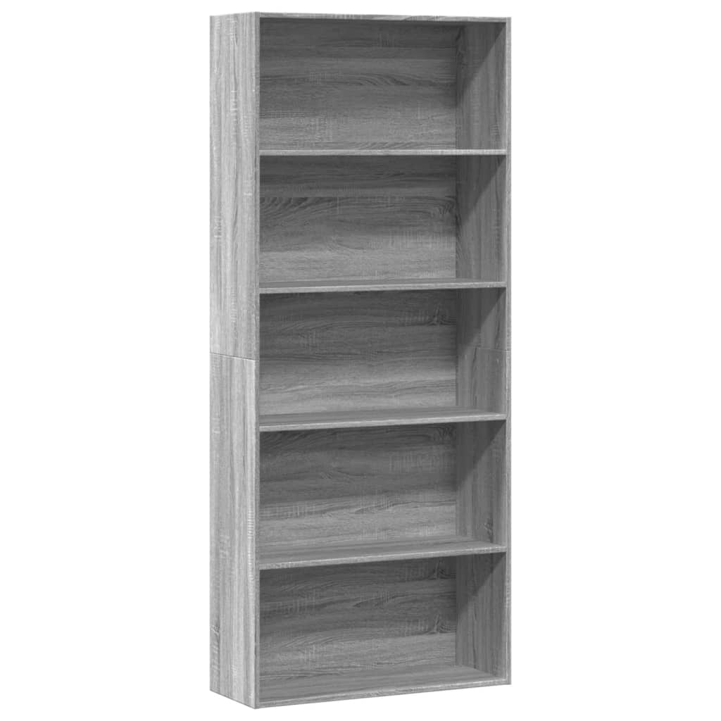 Bücherregal Weiß 80x30x189 cm Holzwerkstoff