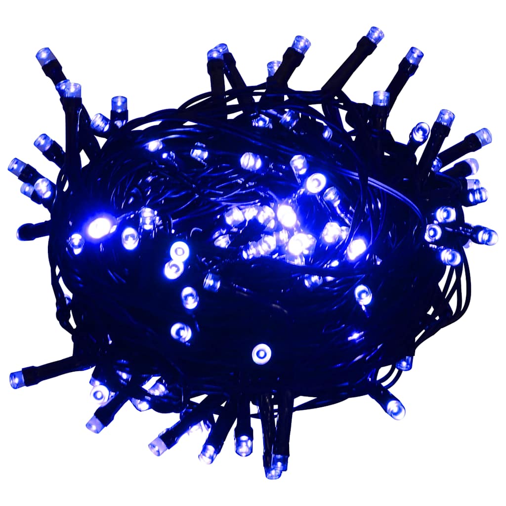 Lichterkette mit 400 LEDs Blau 40 m 8 Lichteffekte