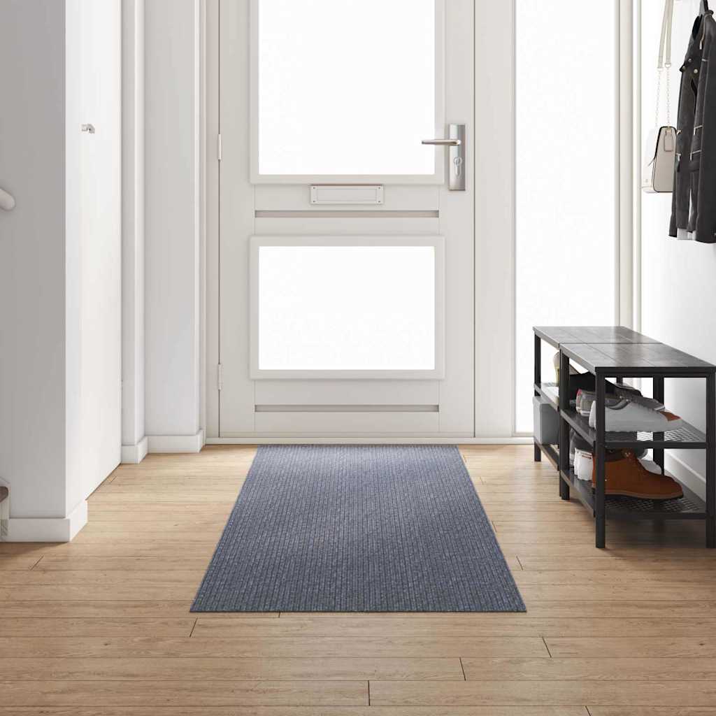 Teppichläufer Grau 80 x 150 cm Stoff