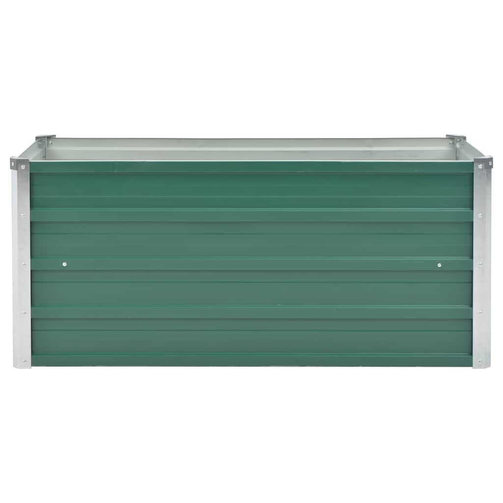 Garten-Hochbeet Verzinkter Stahl 240x80x77 cm Grün