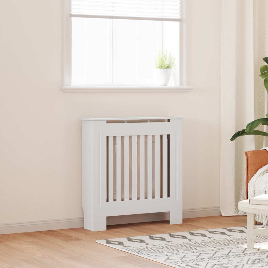 Holzwerkstoff Heizkörper-Abdeckung Heizkörperverkleidung 112 cm, weiß