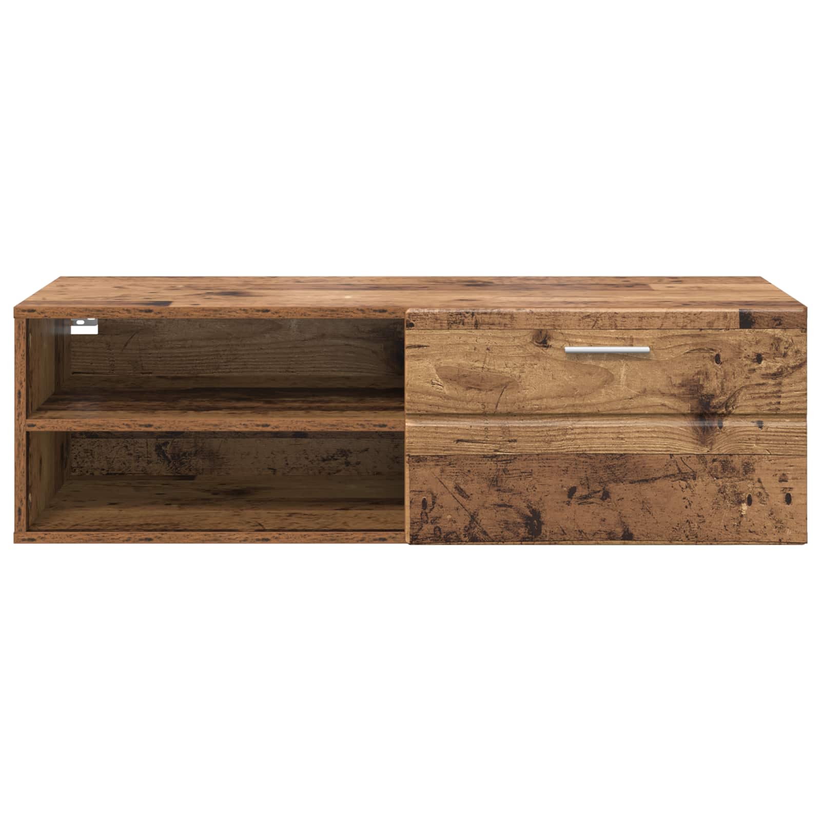 Highboard mit Regal FLORIN Weiß 60 x 35 x 182 cm Holzwerkstoff
