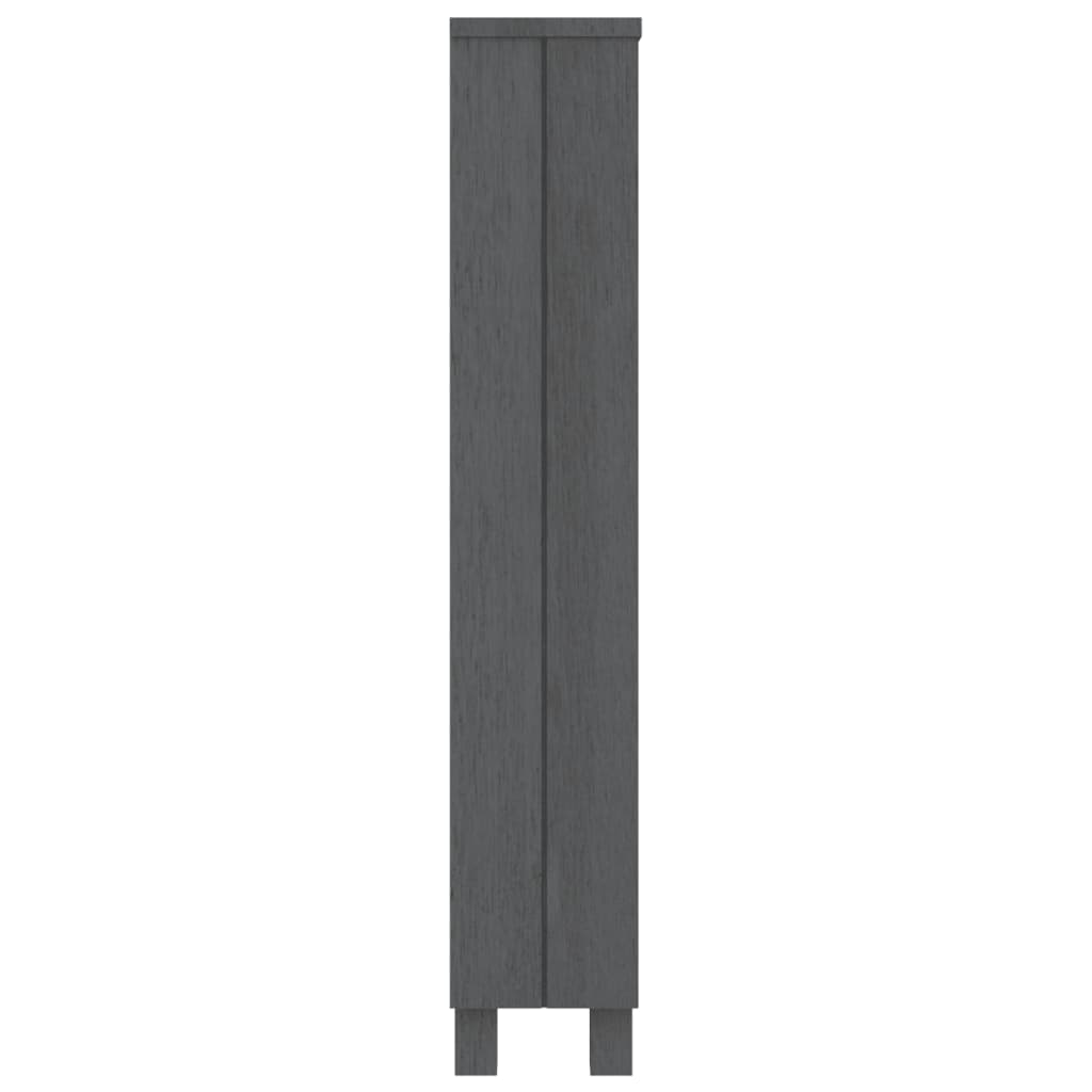CD-Schrank HAMAR Honigbraun 45x18x100 cm Massivholz Kiefer