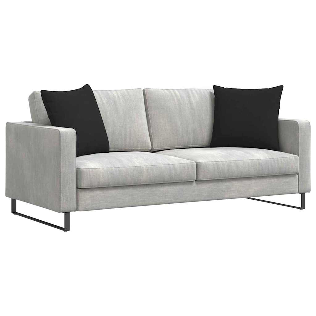 Sofakissen 2 Stück Taupe 50 x 30 cm Stoff