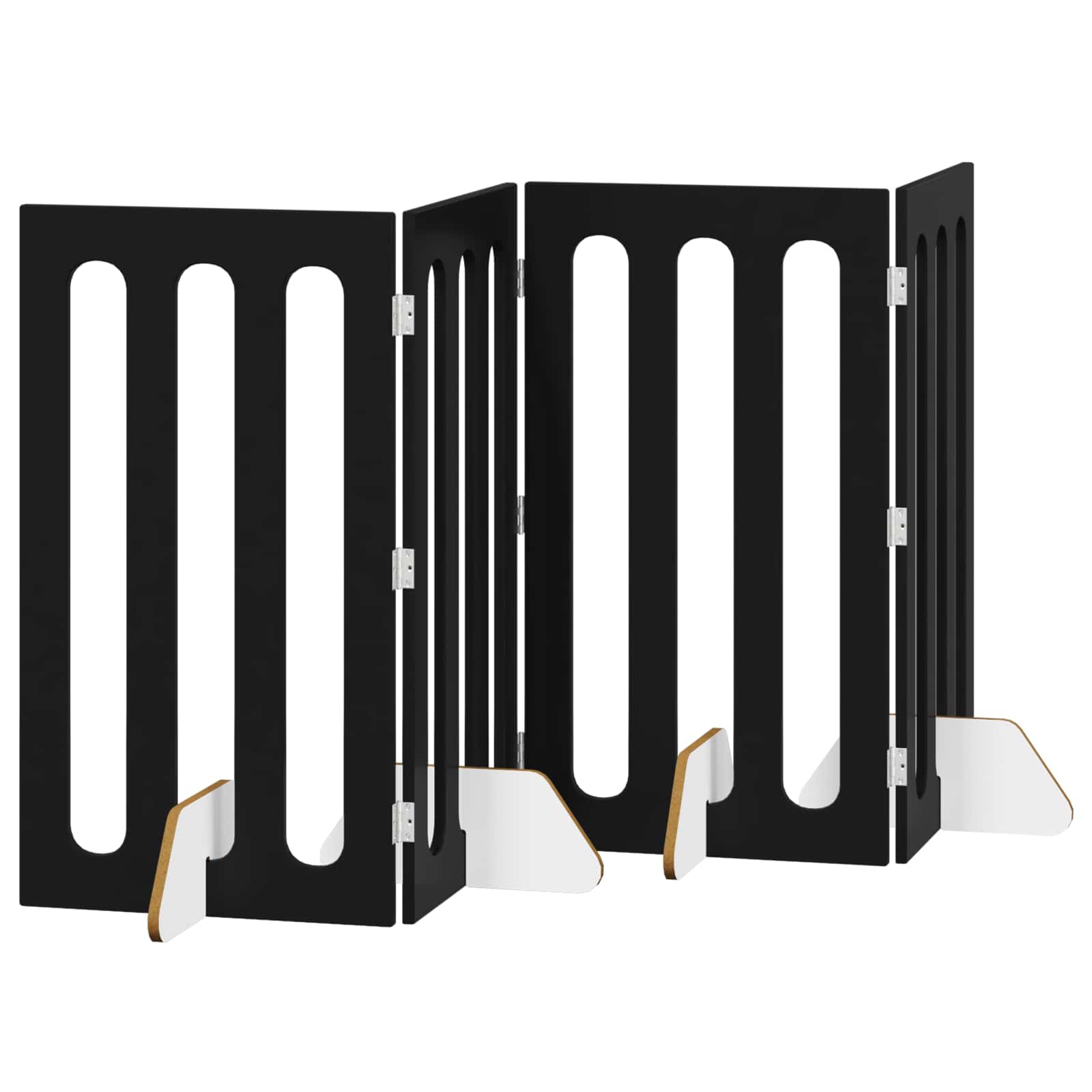 Faltbarer Haustierzaun 2 pcs Weiß 100,5 x 38 x 70 cm