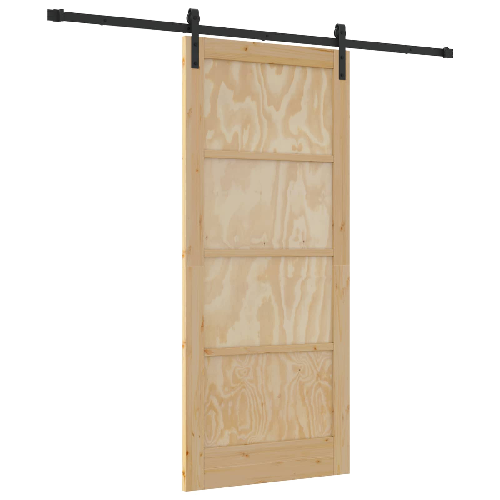 Schiebetür Natur 61 x 198,5 cm Massives Kiefernholz
