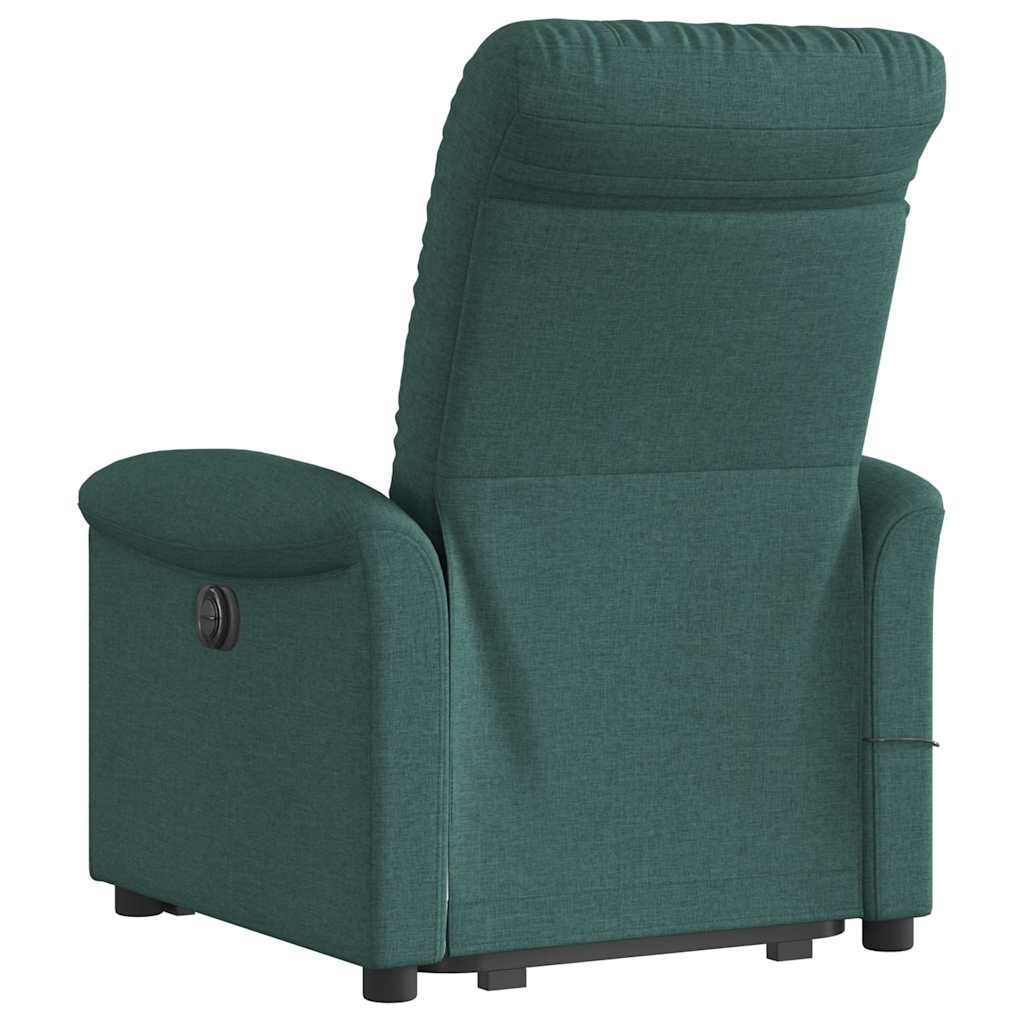 Massagesessel mit Aufstehhilfe Hellgrau Stoff