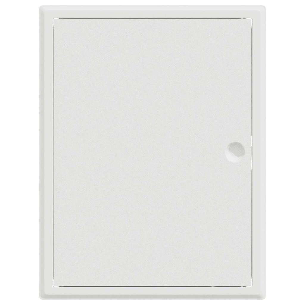 Zugangsklappe 2 pcs Weiß 23 x 23 x 3 cm Stahl