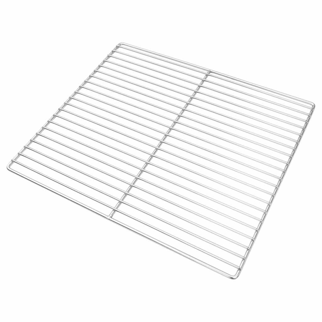 Grillrost Silber 40 x 30 cm Edelstahl