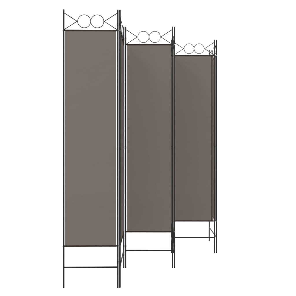 3-teiliger Raumteiler Beige 120 x 200 cm Stoff