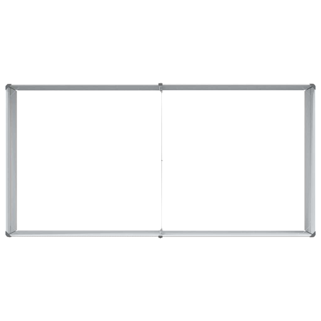 Hochbeet Hellbraun 100 x 100 x 77 cm Verzinkter Stahl