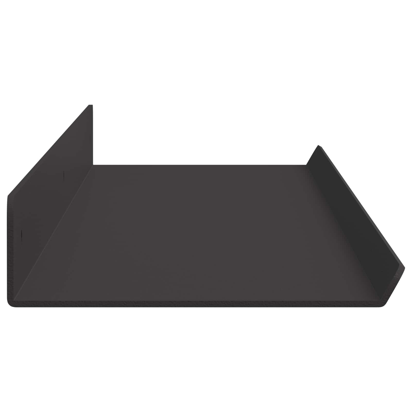Schwebendes Regal 3 pcs Schwarz 40 x 9 x 2,5 cm Stahl