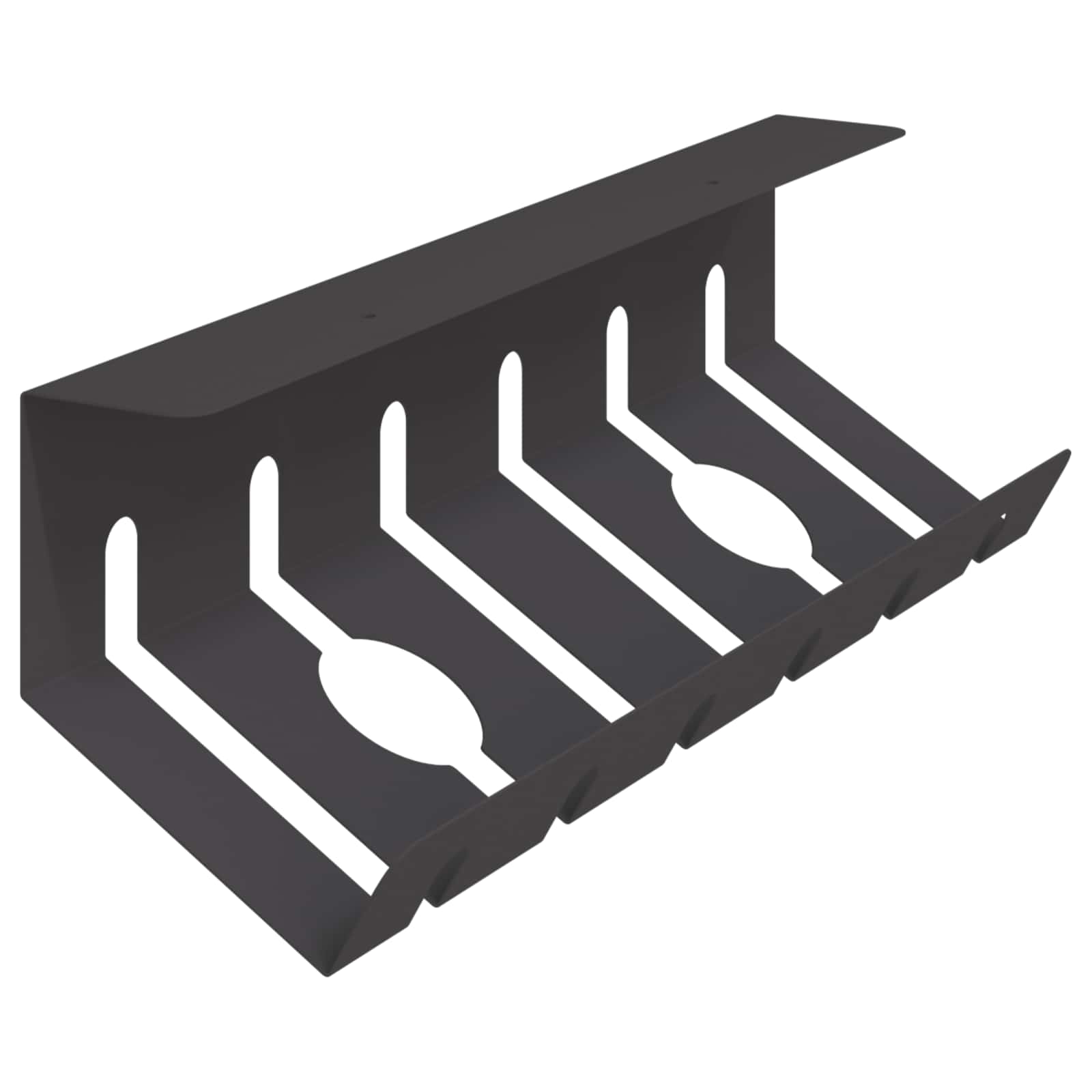 Unter dem Schreibtisch Kabelmanagement Tray 2 Stk. Anthrazit