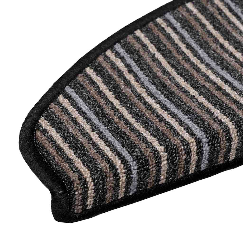 Selbstklebende Treppenschoner 15 pcs Anthrazit 56 x 17 x 3 cm
