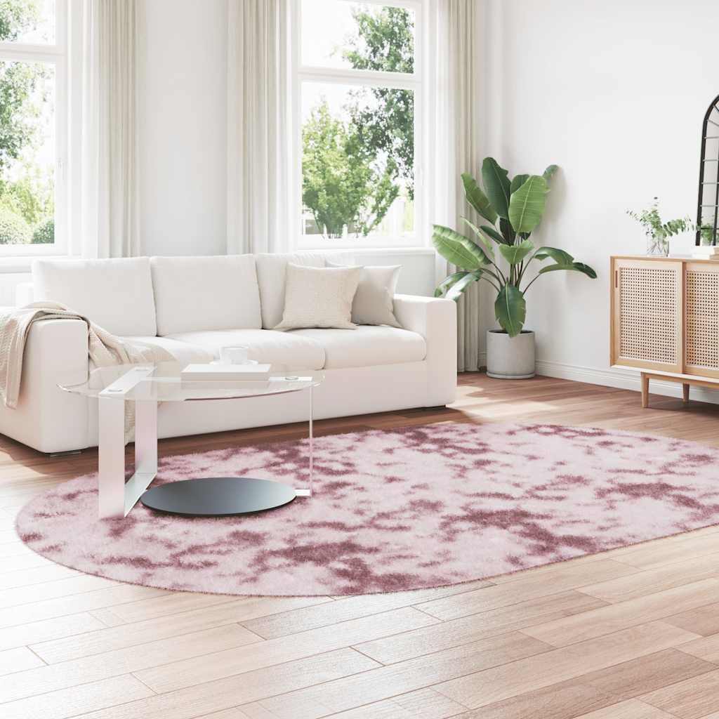 Teppich Shaggy Hochflor NAVARRA Beige 60x100 cm Polyester