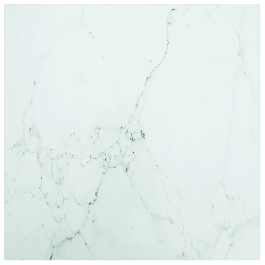 Tischplatte aus gehärtetem Glas quadratisch 700x700 mm