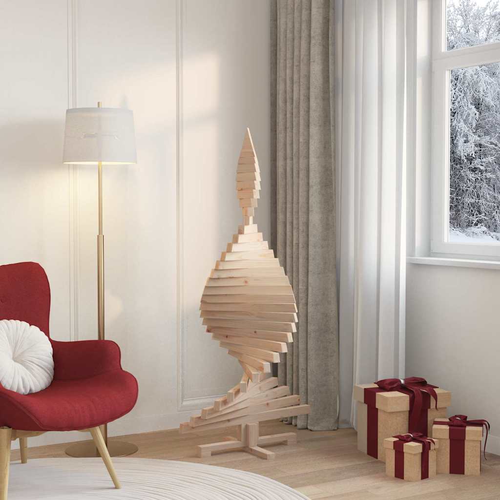 Weihnachtsbäume mit Ständer Natur 60 cm Massivholz Kiefer