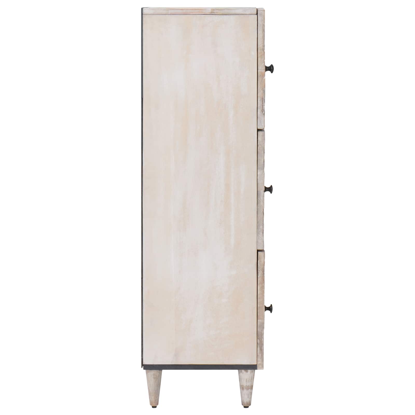Hochschrank mit Regal Braun 40 x 33,5 x 110 cm Massivholz Mango