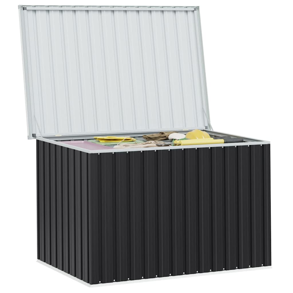 Außenlagerbox Holz 109 x 67 x 65 cm Verzinkter Stahl