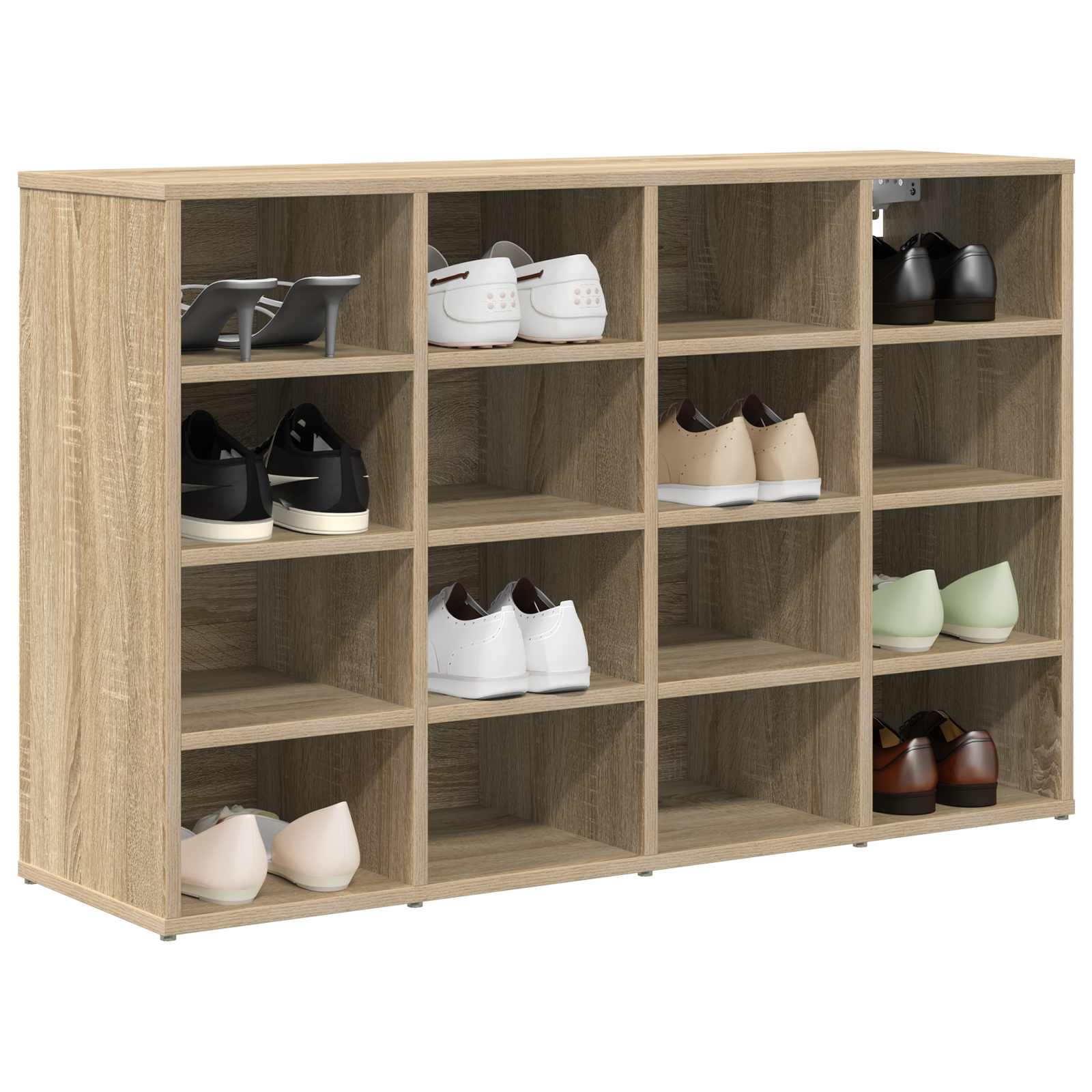 Schuhregale 2 Stk. Weiß 52,5x30x50 cm
