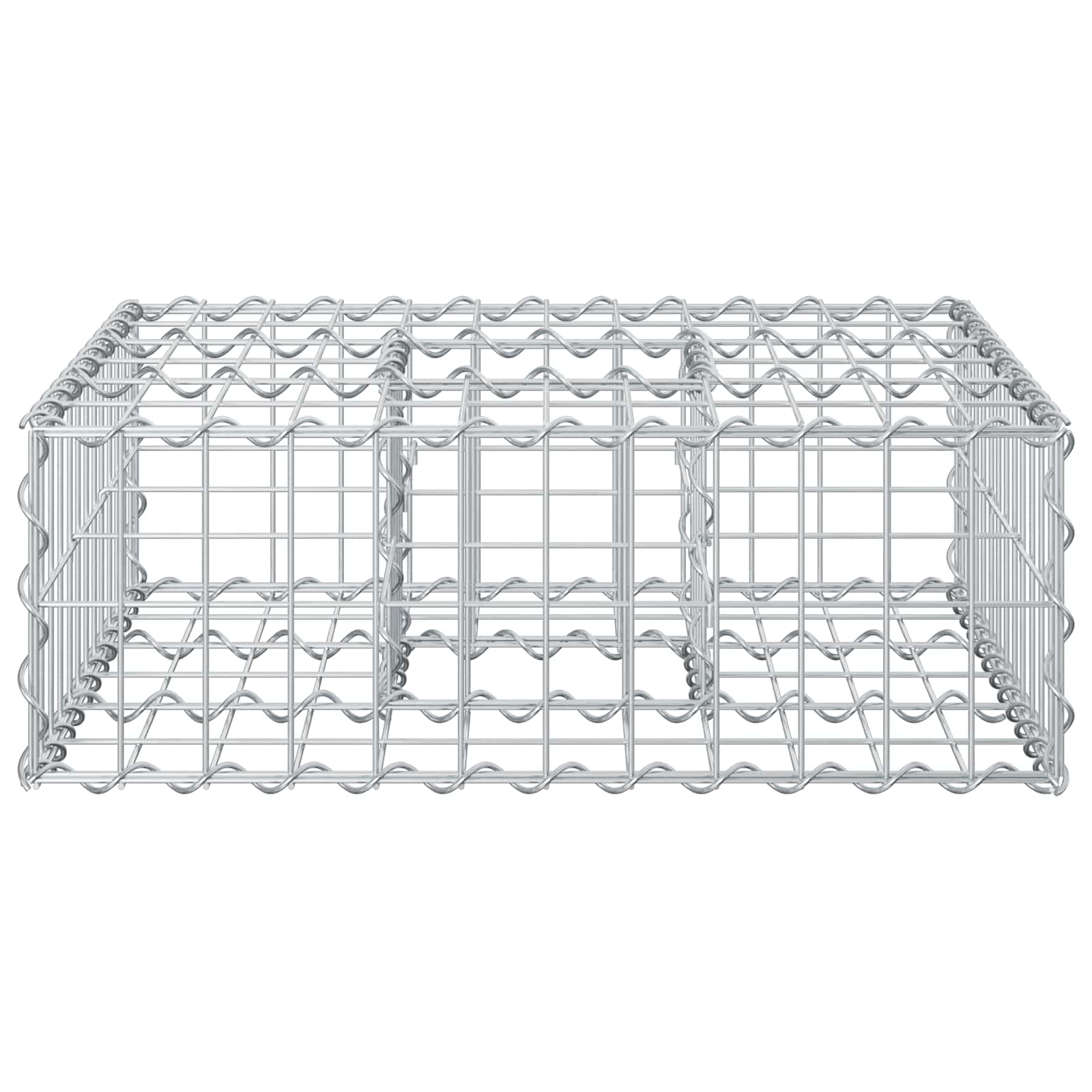 Gabionen Hochbeet Silber