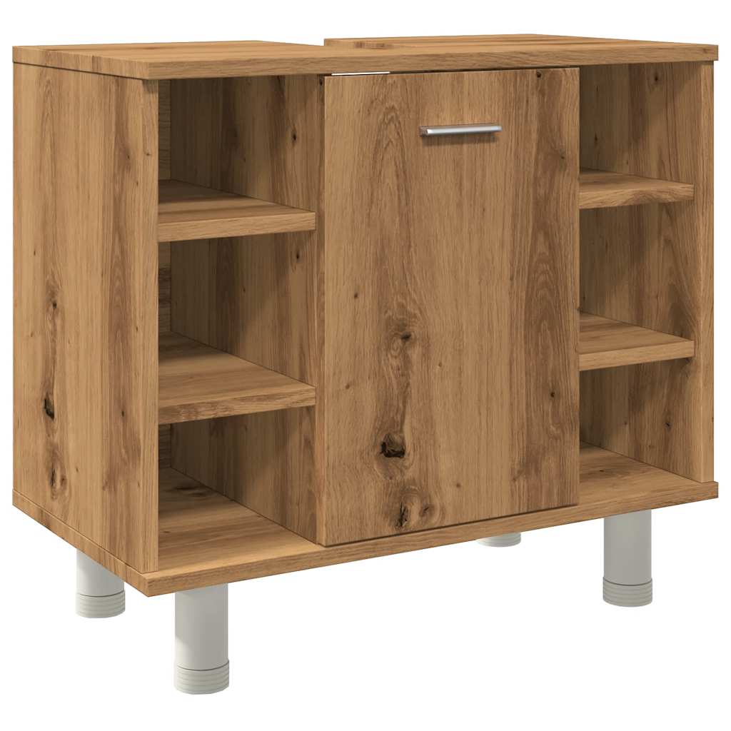 Badezimmerschrank Weiß 60x32x53,5 cm Holzwerkstoff