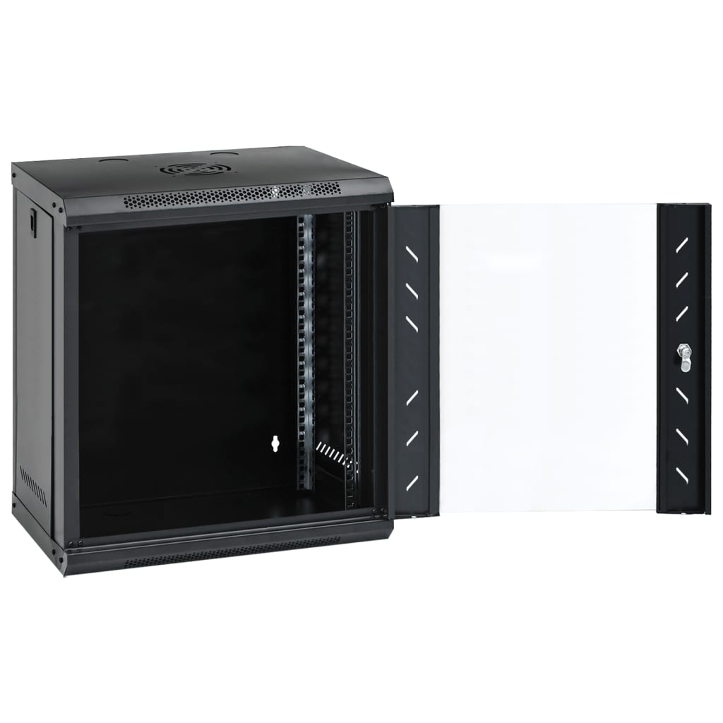 Netzwerkschrank mit Speicher Grau 60 x 45 x 28 cm Stahl