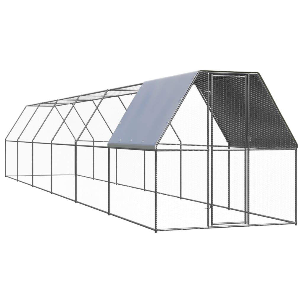 Outdoor-Hühnerkäfig 2x2x2 m Verzinkter Stahl