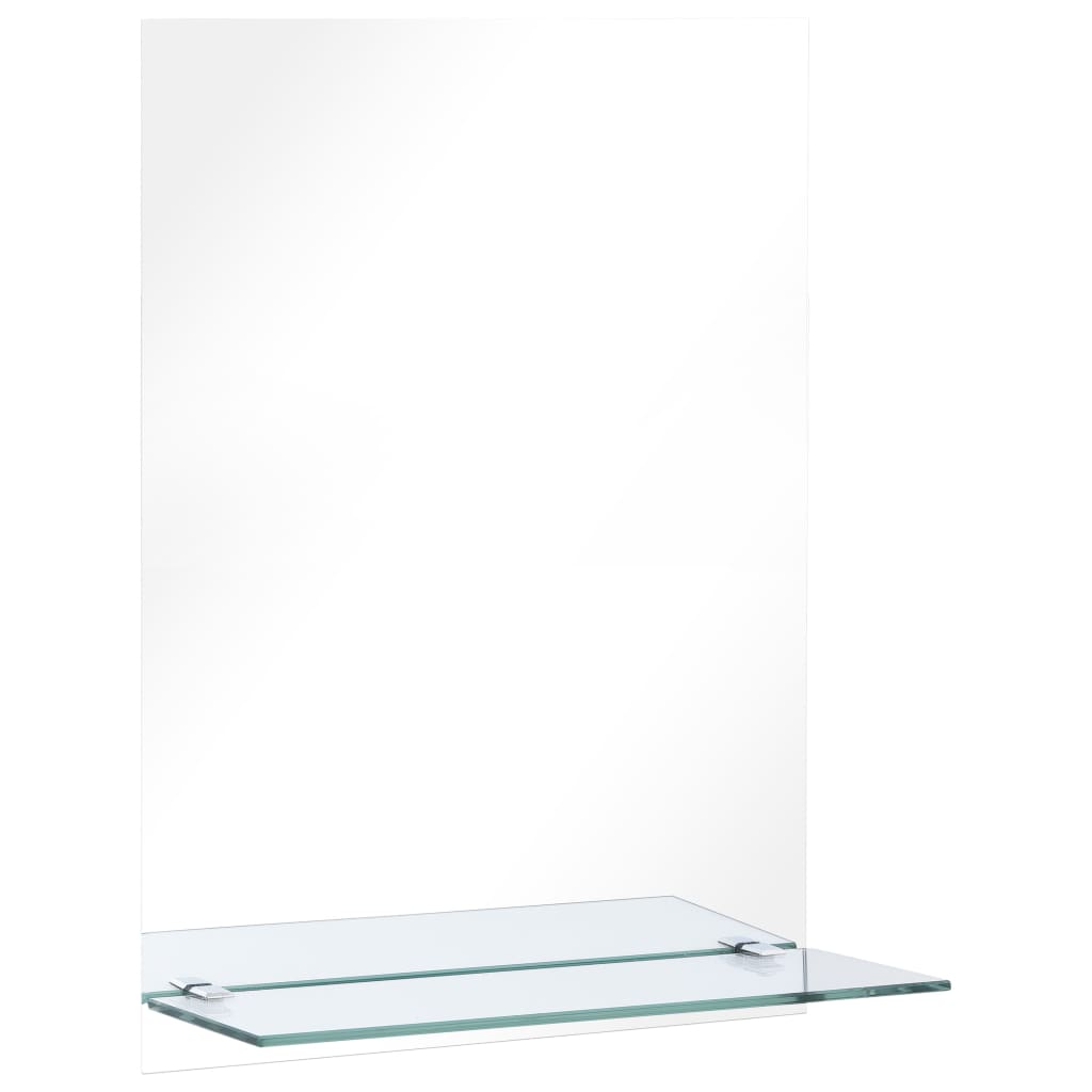 Wandspiegel mit Regal 20×40 cm Hartglas