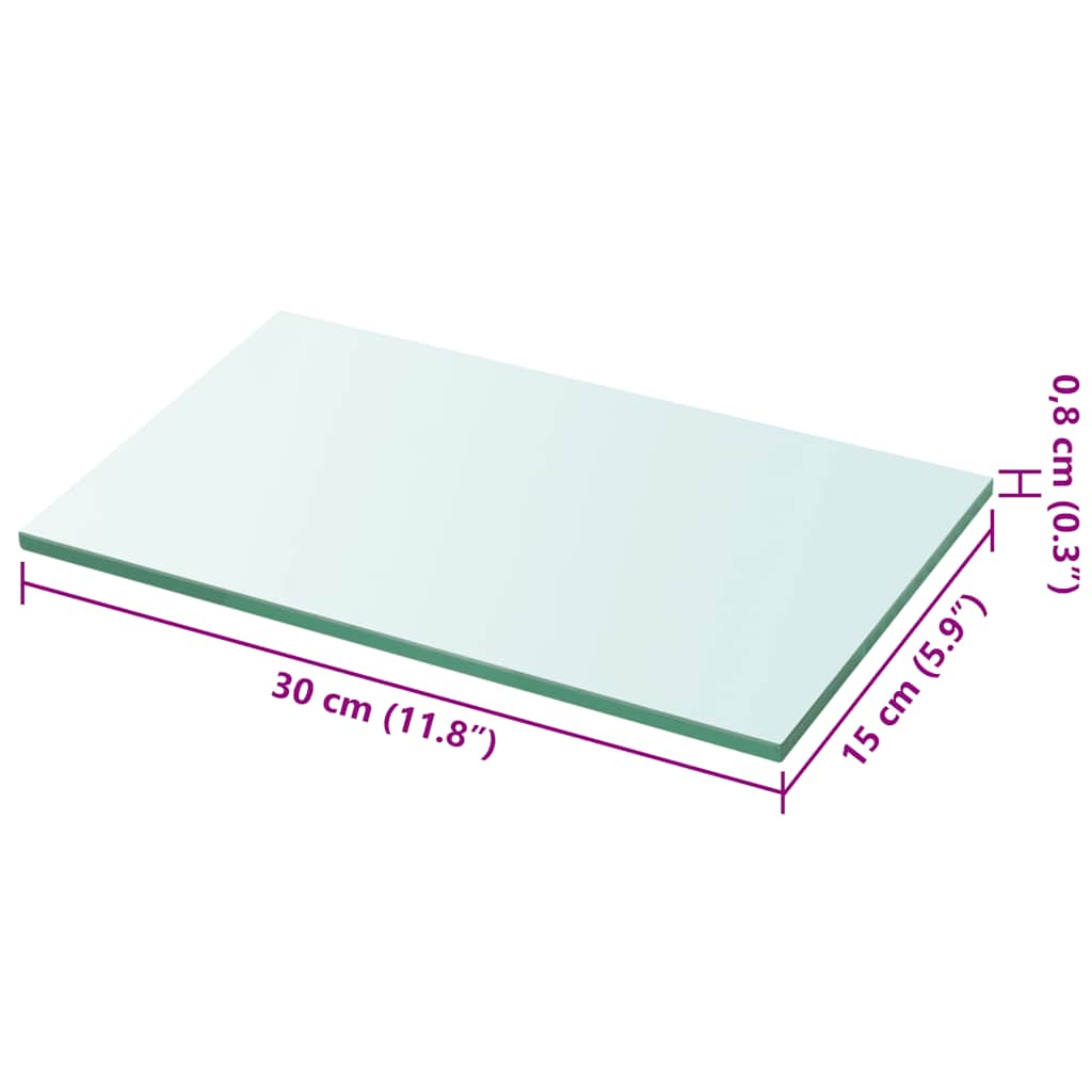Regalboden Glas Transparent 20x12 cm