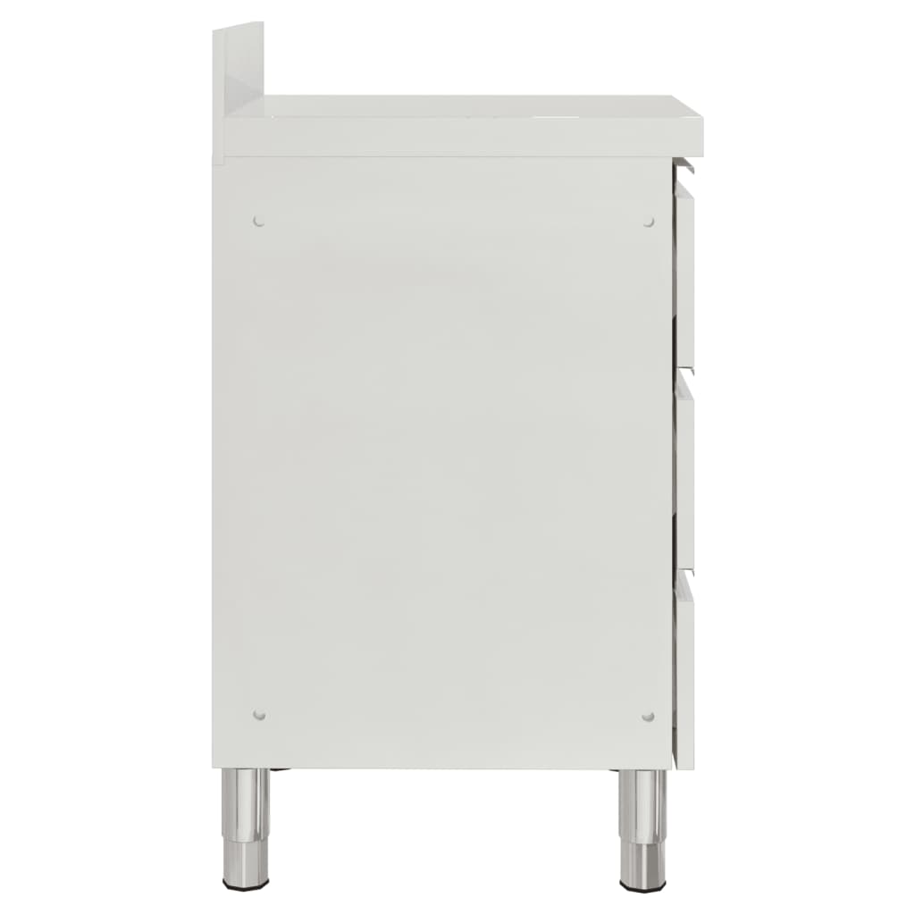 Gewerbe-Küchenschrank mit 2 Schubladen 50x60x96 cm
