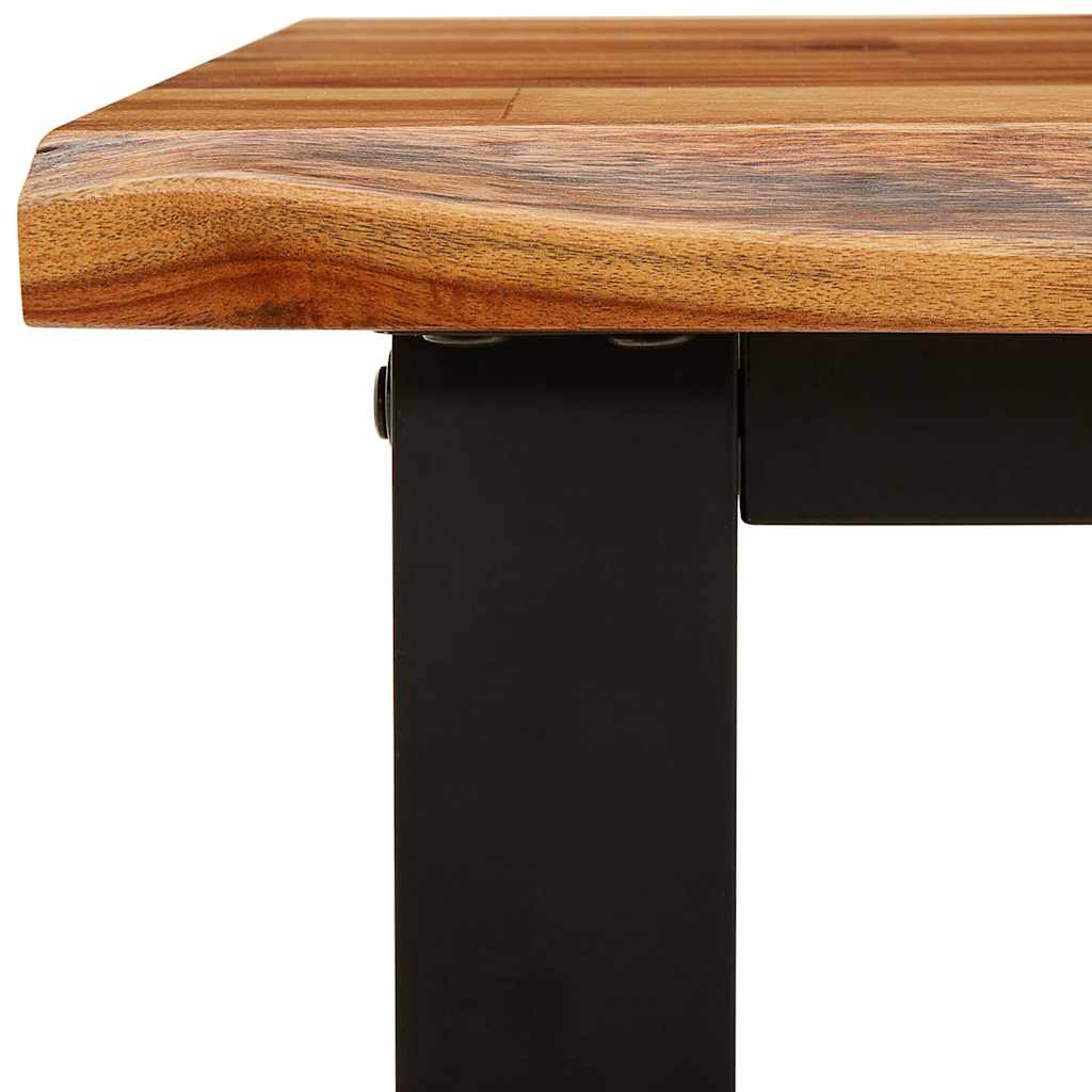 Konsolentisch Baumkante 110x35x80 cm Massivholz Akazie