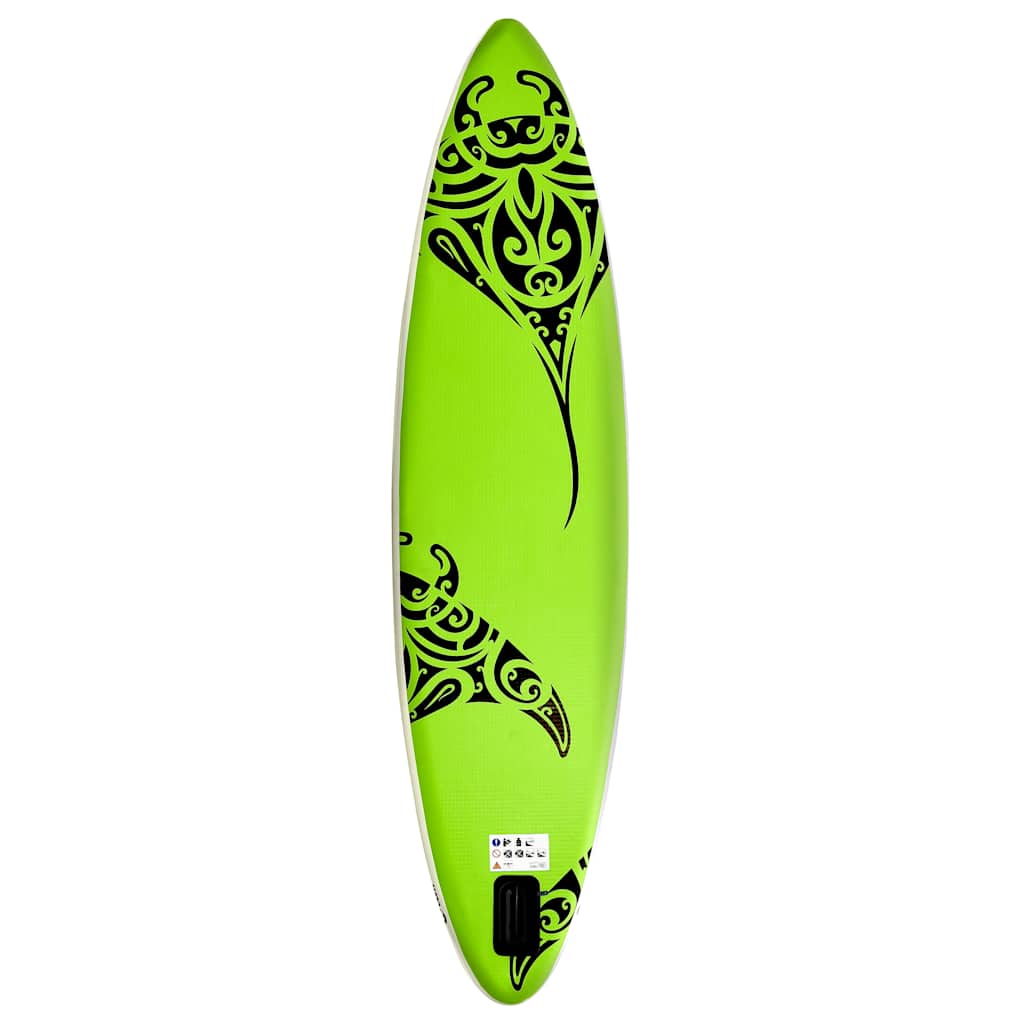 Aufblasbares Stand Up Paddle Board Set 305x76x15 cm Blau