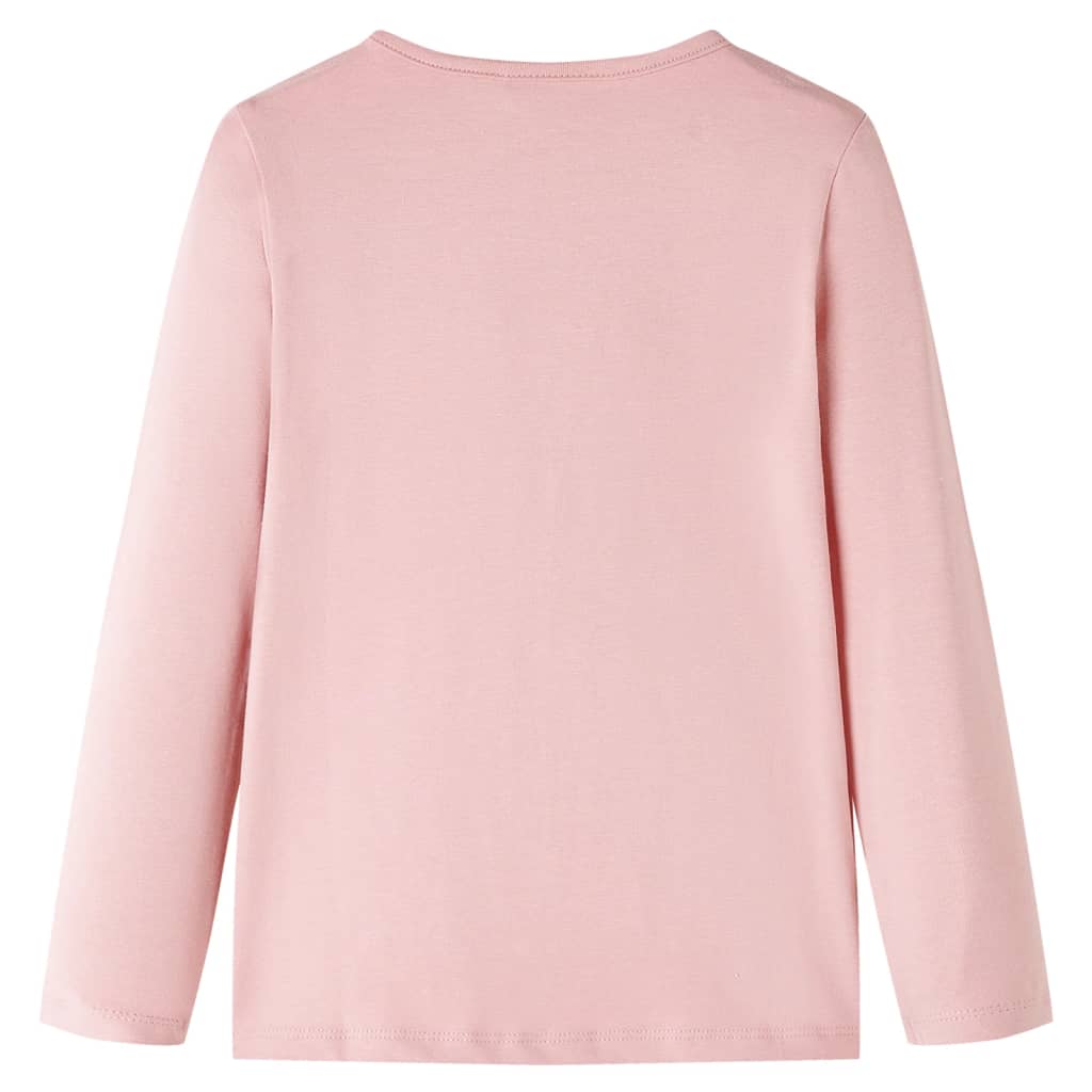 Kinder-Langarmshirt Hellrosa 128