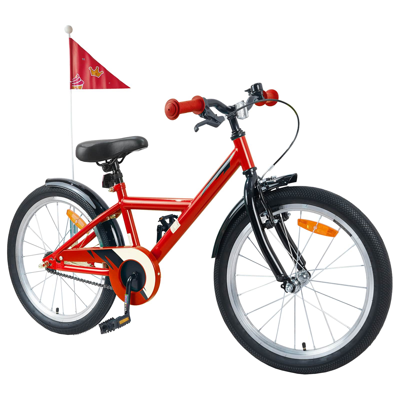 Kinderfahrrad 12 Zoll für 2-4 Jahre alt Schwarz