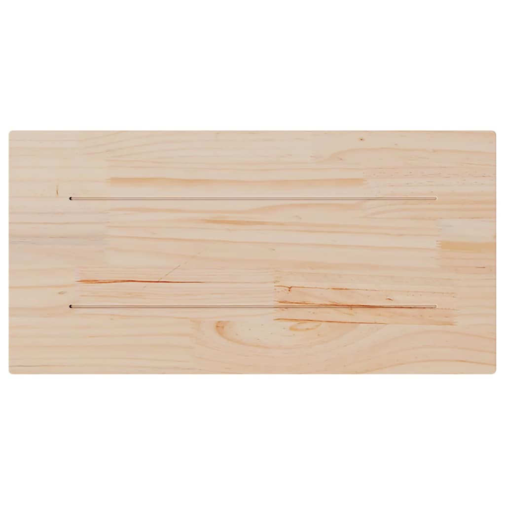 Tischplatte Weiß 40x40x2,5 cm Massivholz Kiefer Quadratisch