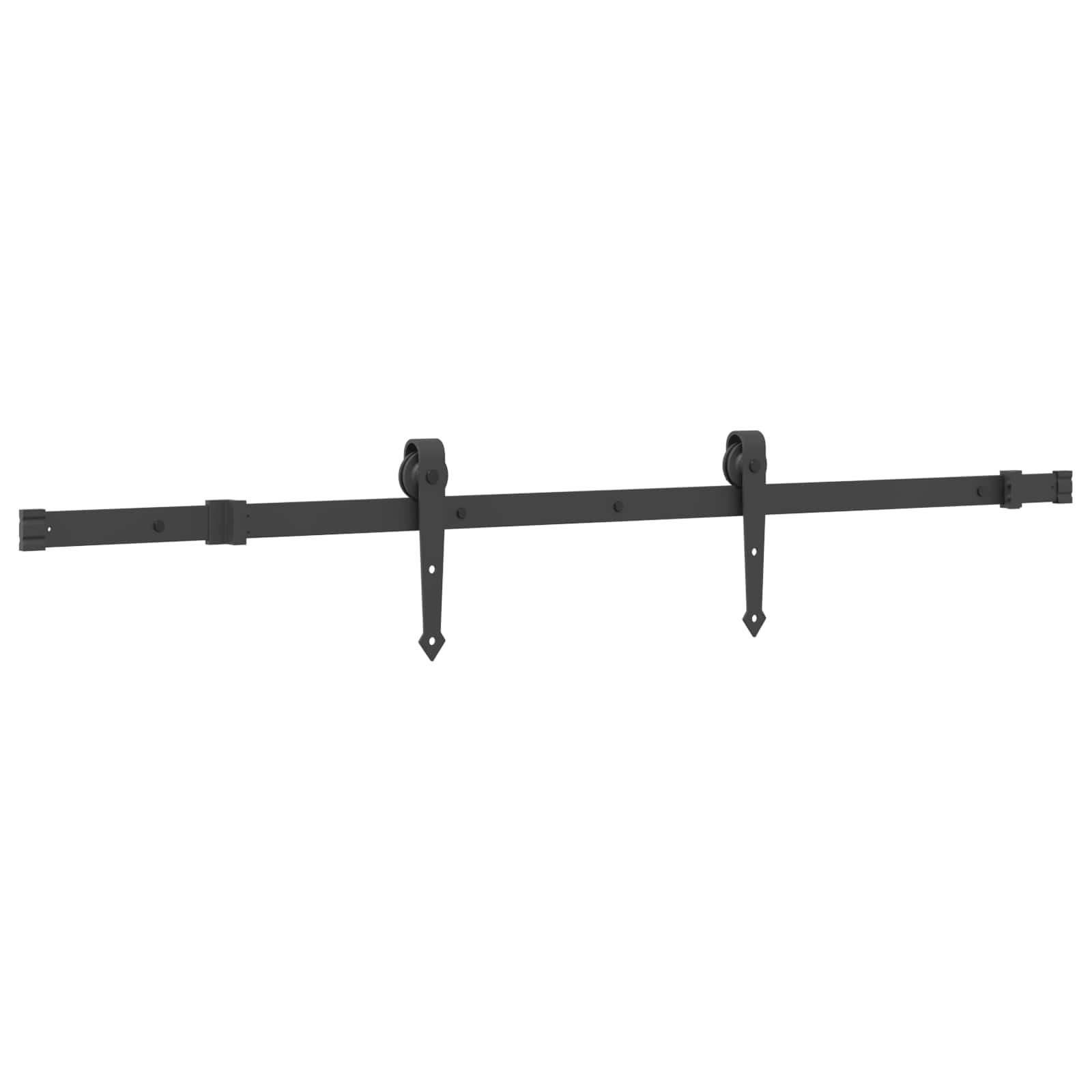 Schiebetür NARVIK Natürlich und Schwarz 70 x 210 cm (152,5 cm)