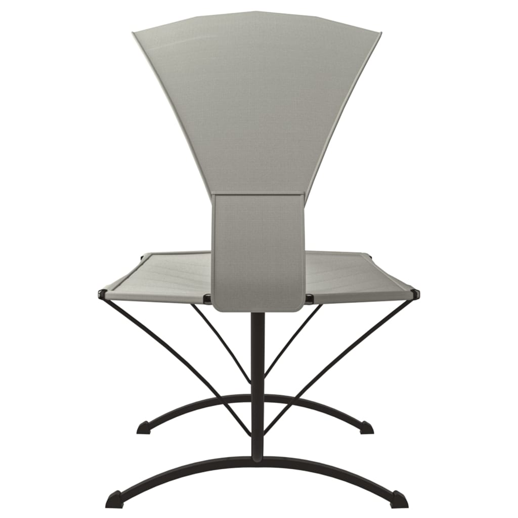 Outdoor-Loungebett mit Dach Schwarz Stahl und Oxford-Stoff