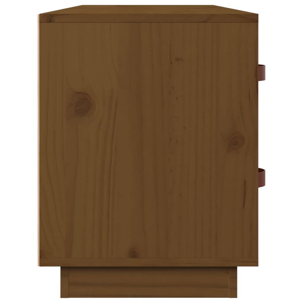 Schuhbank Weiß 100x34x45 cm Massivholz Kiefer