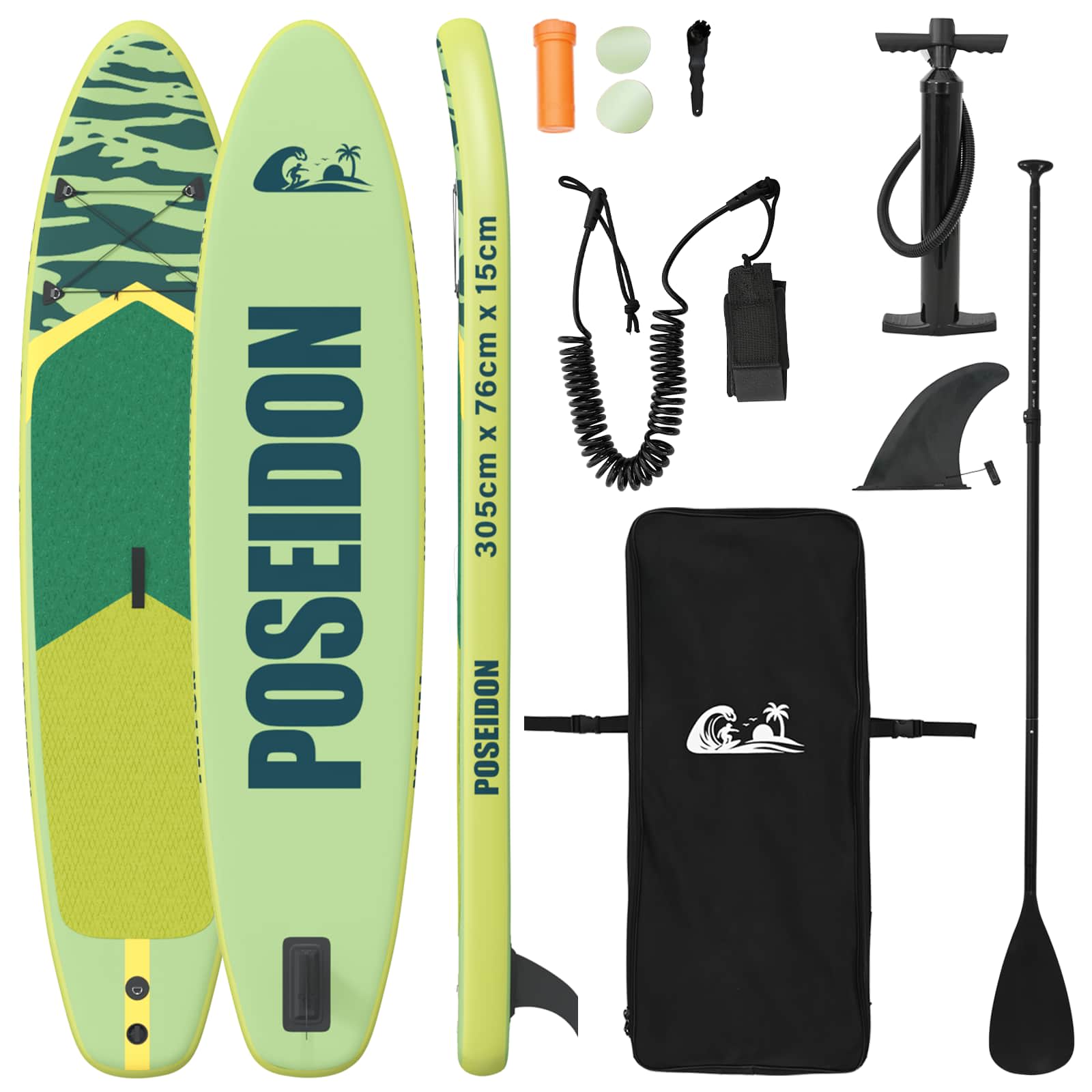 Aufblasbares Stand Up Paddle Board HYDROS 305 x 76 x 15 cm für