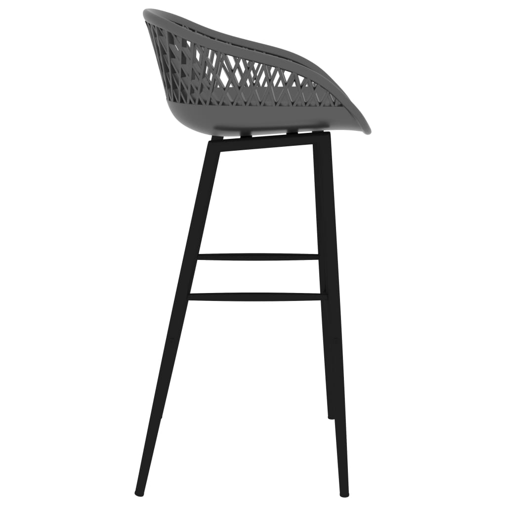 Barhocker 2 Stk. Schwarz