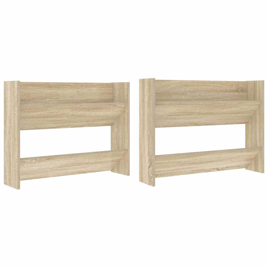 Wand-Schuhschränke 4 Stk. Weiß 60x18x60 cm Holzwerkstoff