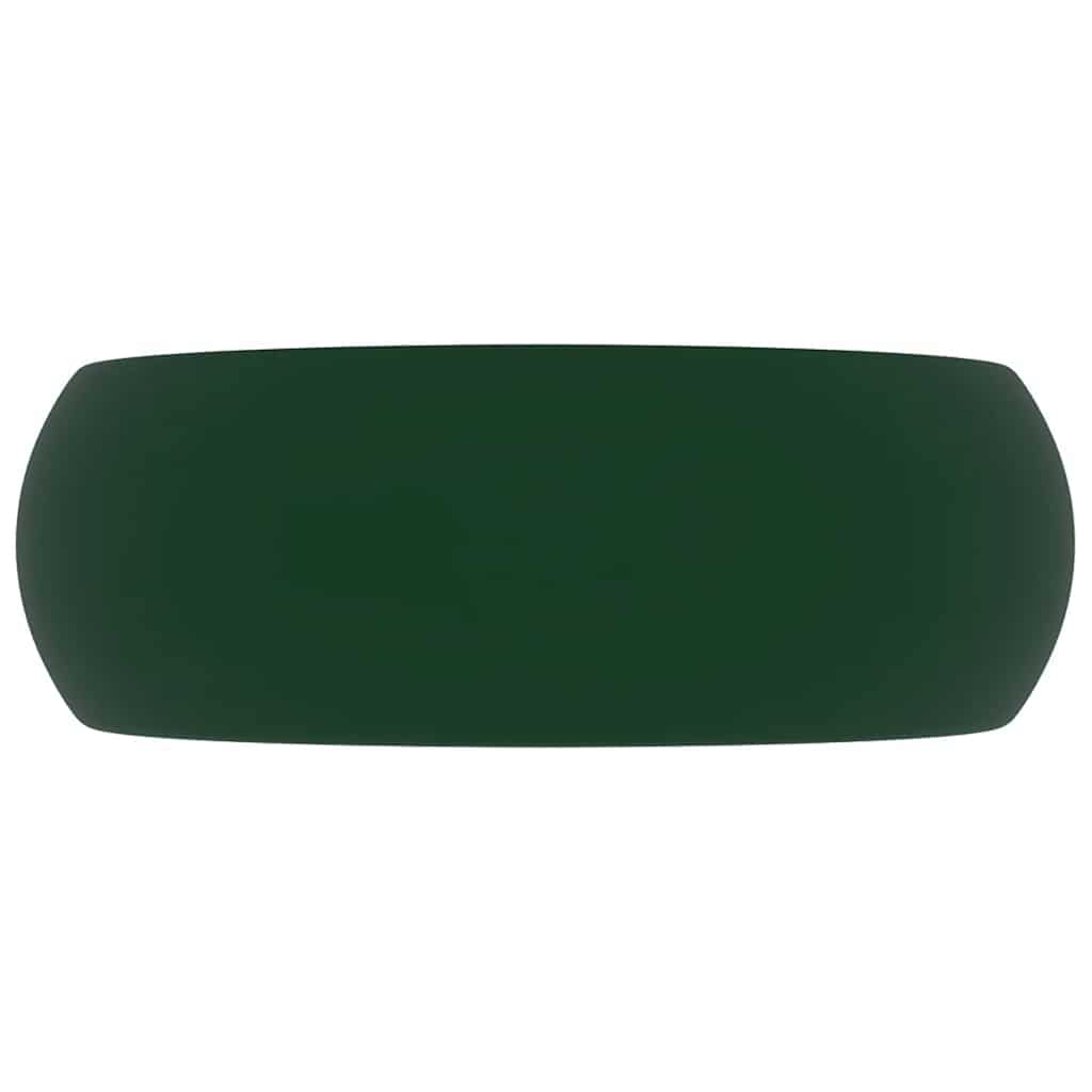 Luxuriöses Waschbecken Rund Matt Weiß 40x15 cm Keramik