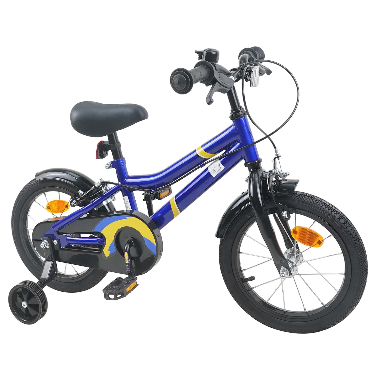 Kinderfahrrad 12 Zoll für 2-4 Jahre alt Schwarz Rot