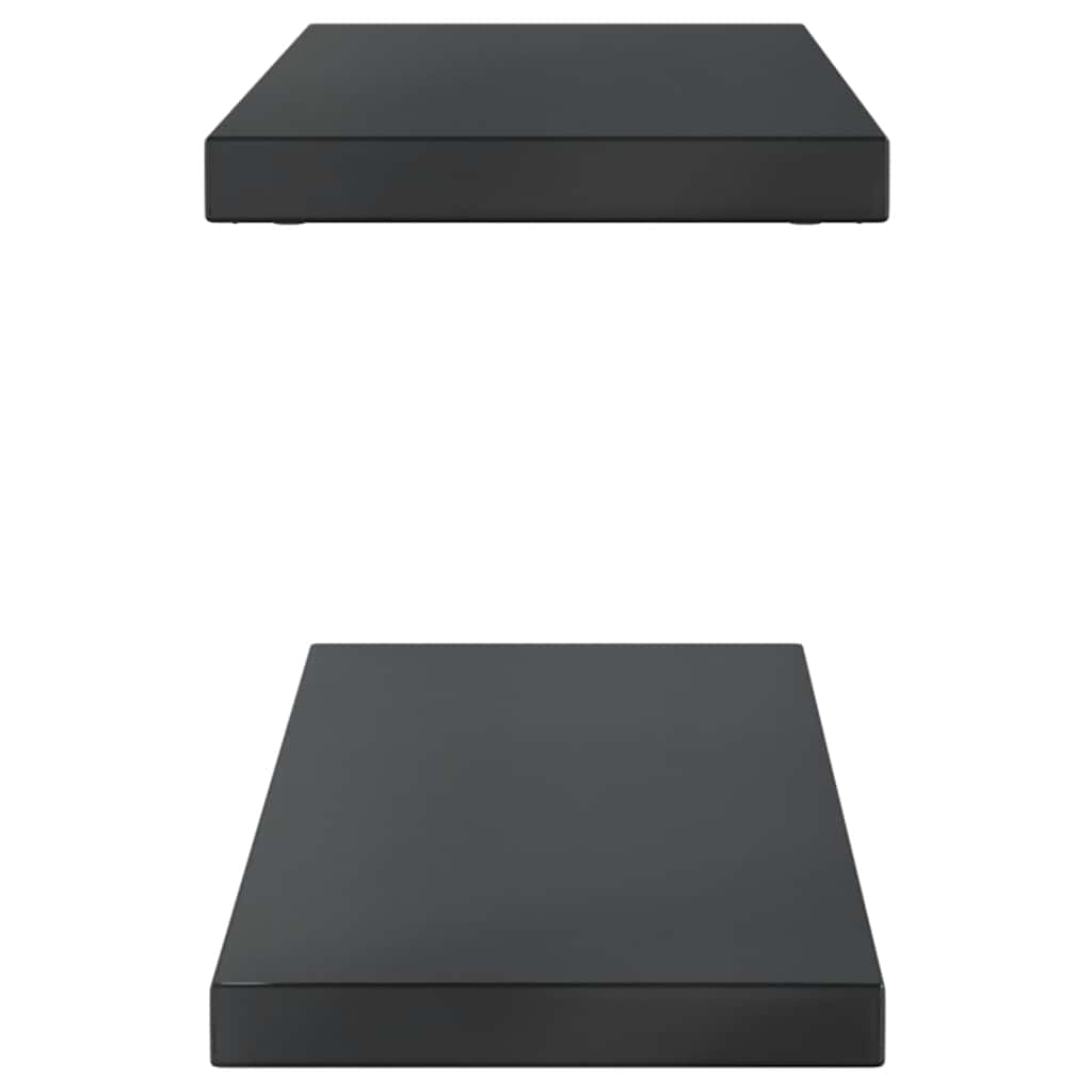 Wandregale 2 Stk. 100x40 cm Silbern Edelstahl