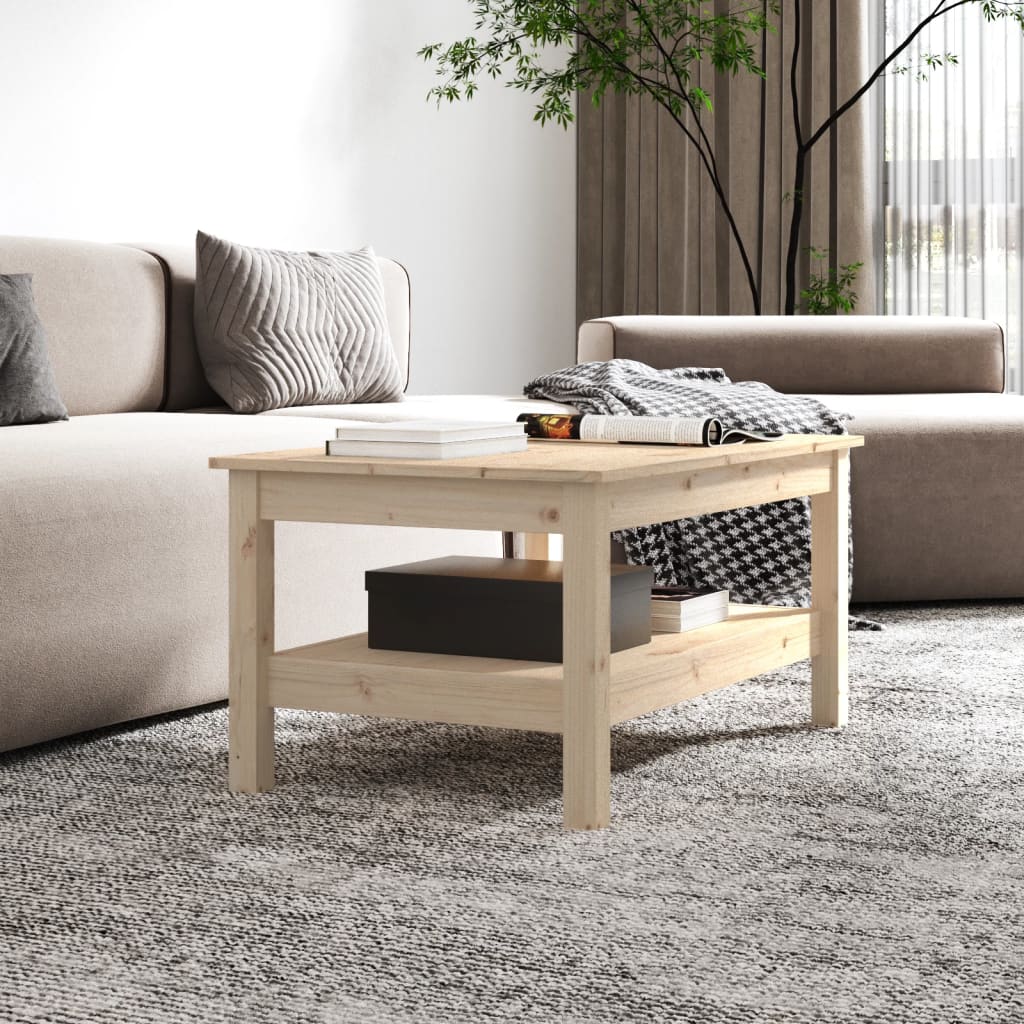 Couchtisch 45 x 45 x 40 cm Massivholz Kiefer
